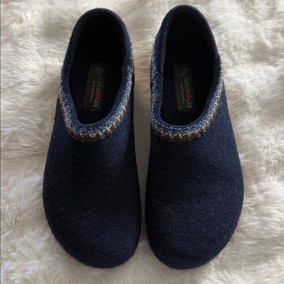Haflinger Grizzly Zig Zag Clogs Captain’s Blue Size 41 - Picture 3 of 11